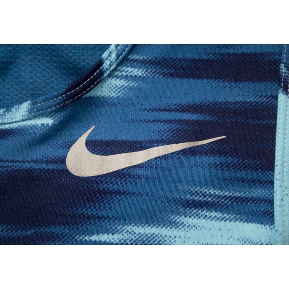 Nike Blue Camouflage Dri-Fit Sport's Tank Top - Picture 3 of 5